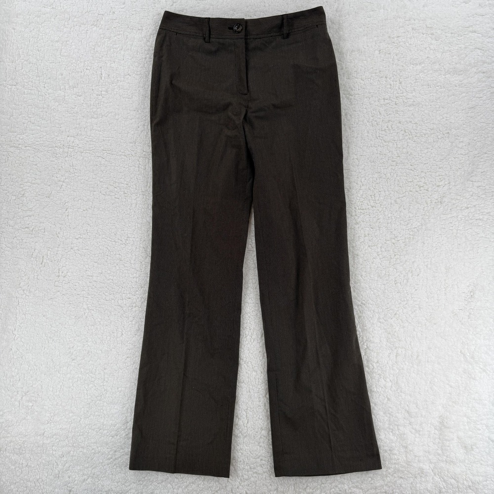 Rafaella Ergo Fit Pants Womens 6 Brown Straight Leg Dress Trousers Work‎